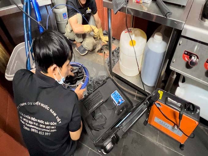 Thông cống kết hợp camera tại Thủ Đức
